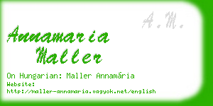 annamaria maller business card